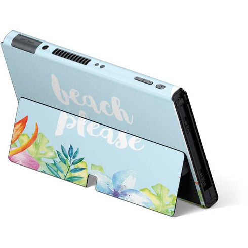 Beach Please Nintendo Switch OLED (2021) Skin